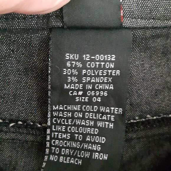 2/$35 Sale OPTION Elle 3/4 Cropped Wide legged pants Sz 4 (4-6) Grey - Picture 10 of 11